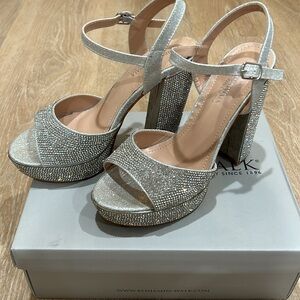 Silver heels